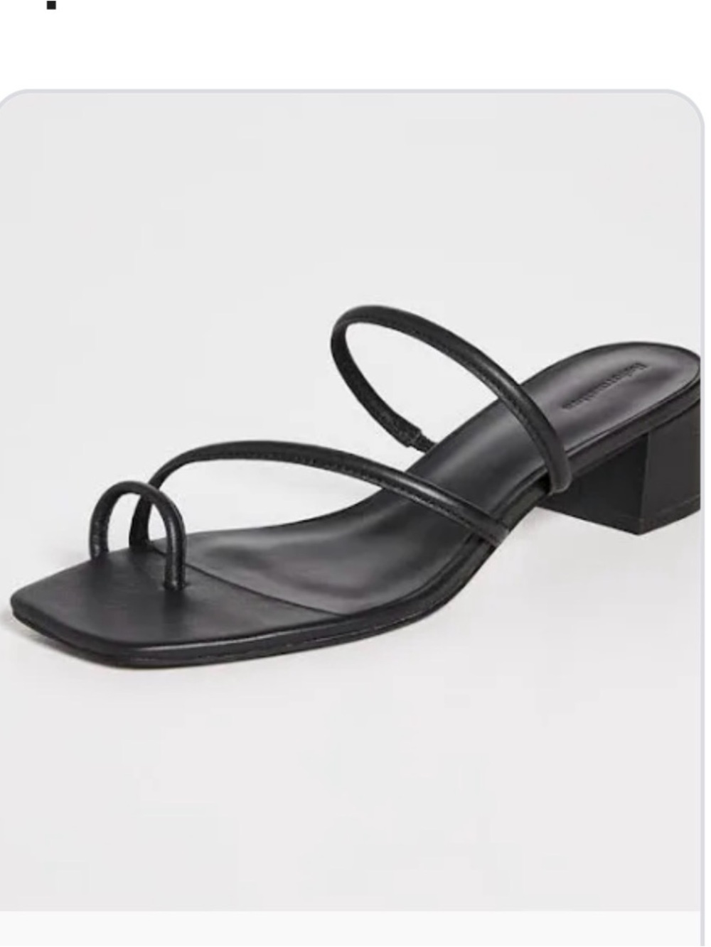 Reformation Ludo Toe Ring Strappy Block Heel Sandal